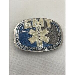 Paramedic Belt Buckle Buckle Bakery Made in USA EMT Emergency Support Enamel/MTL